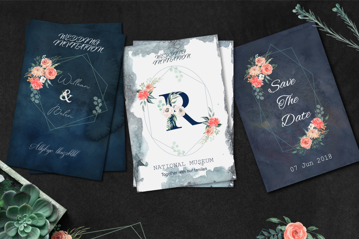 Watercolor Floral Graphics & Letters, a Texture Illustration by Pixavics (Photo 5 of 8)