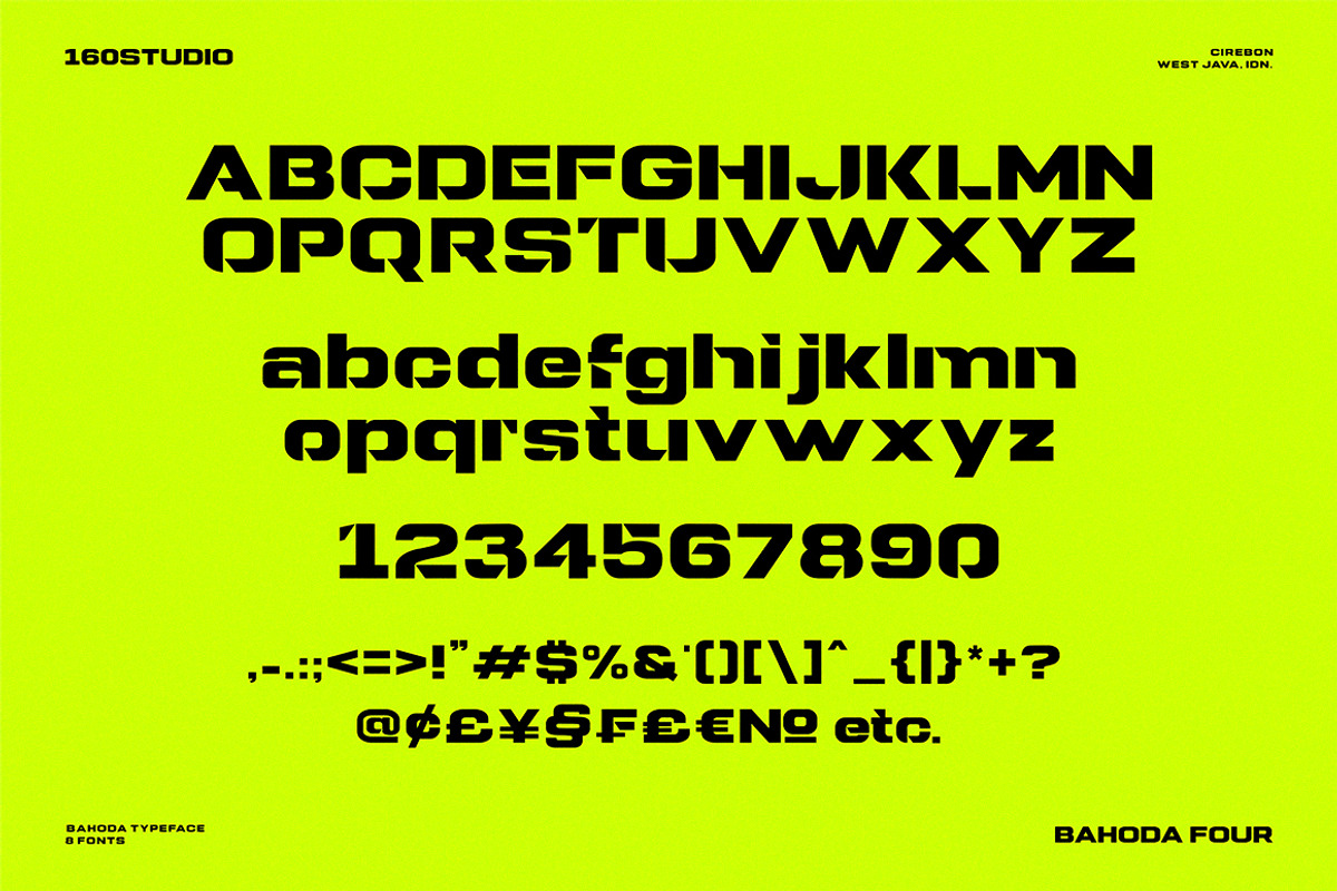 Bahoda Modern Logo Font Collection, a Sans Serif Font by 160 Studio (Photo 12 of 16)