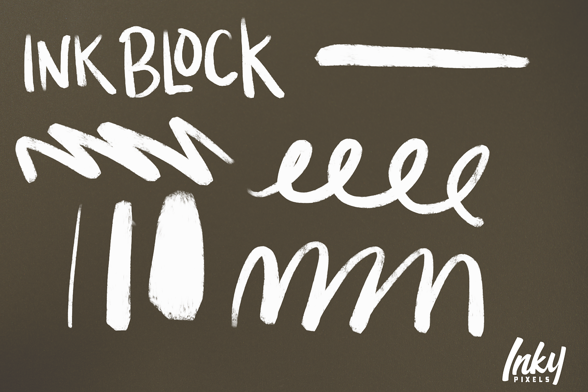 Inky Lettering Procreate Brushes, a Brush Add-On by Inky Pixels (Photo 2 of 10)
