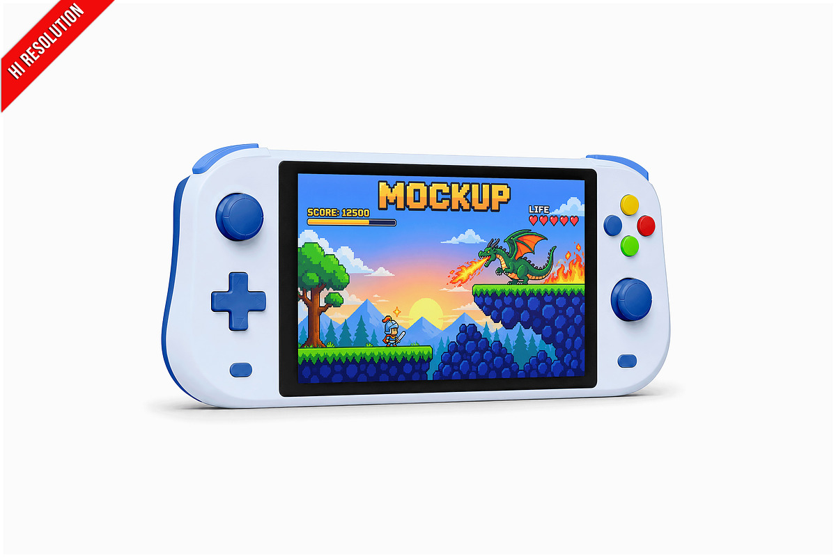 Handheld Gaming Console PSD, an Android Mockup by Bruno's Shop (Photo 1 of 3)