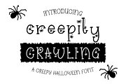 Creepily Crawling Halloween Font, a Serif Font by Dancing with Ink (Thumbnail 1 of 21)