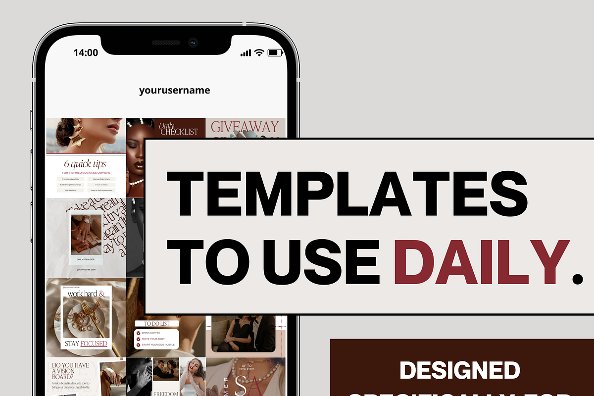 36 Luxury Instagram Templates, a Social Media Template by The Lone Crowd (Photo 6 of 9)