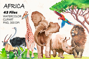 Watercolor AFRICA