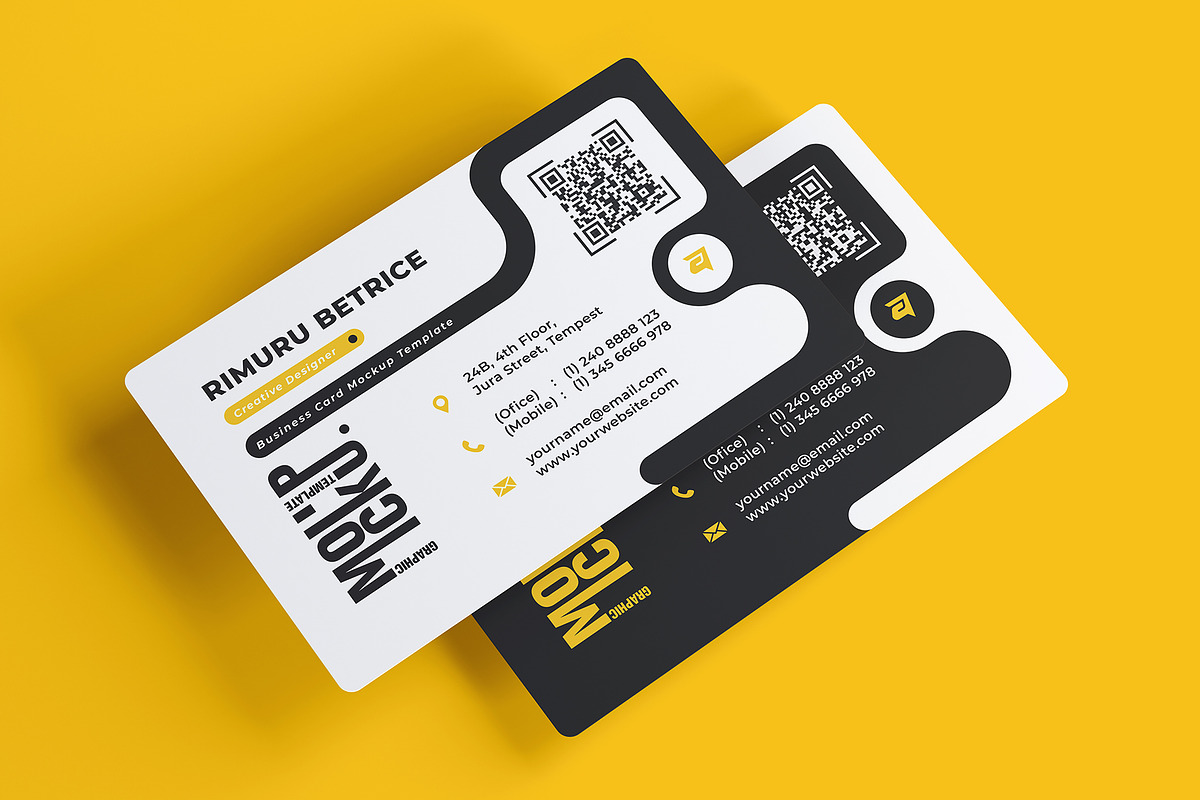 Business Card Mockup Sets, an Advertising Mockup by Artnivora.Std (Photo 3 of 4)