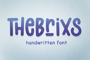 Thebrixs - Handwritten Font