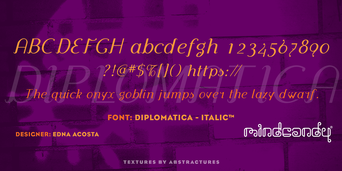 Diplomatica™, a Sans Serif Font by MINDCANDY (Photo 2 of 6)