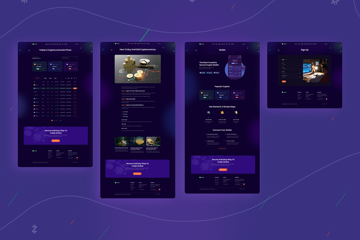 Crypma - Cryptocurrency Website, an UI Kit Template by Pixency (Photo 3 of 7)