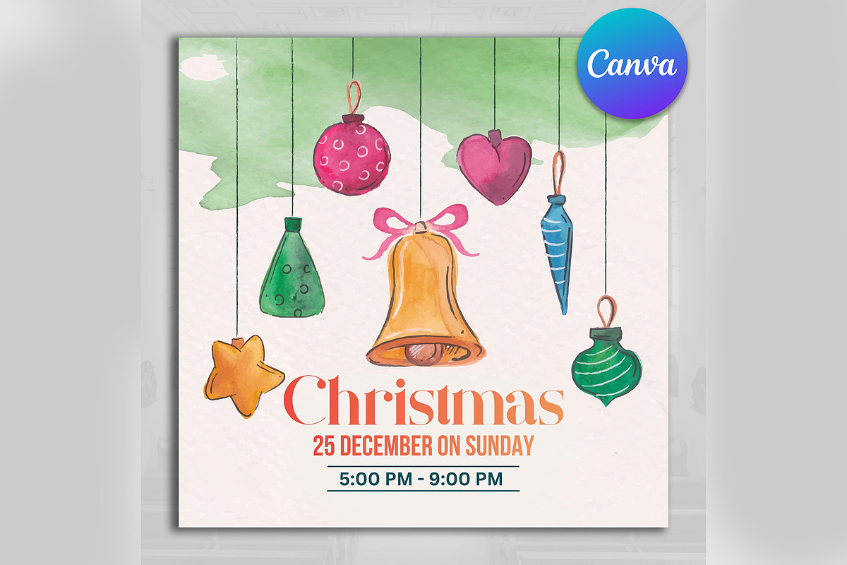 Christmas Card Invites, Canva PDF, a Social Media Template by Design Up (Photo 2 of 8)