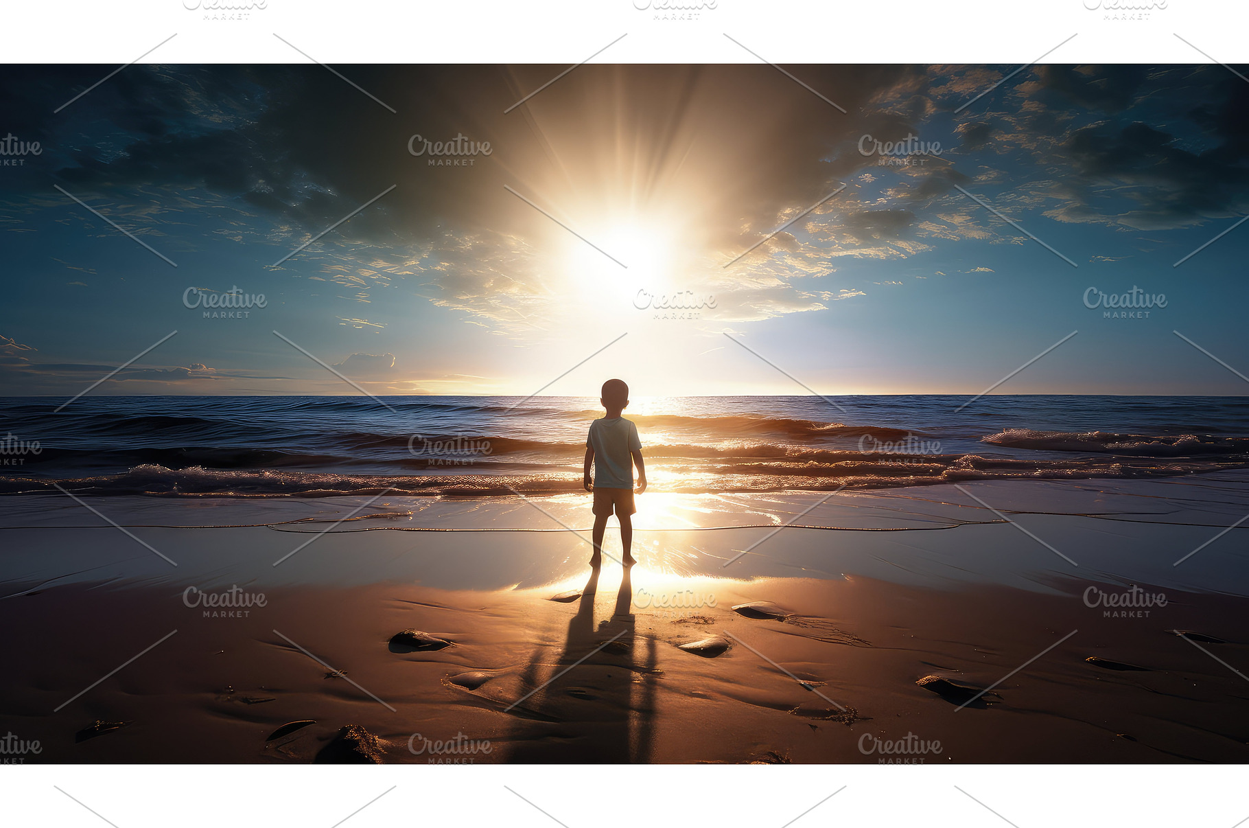 silhouette shining sun In ai, a Nature Photo by pikepicture
