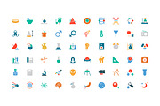 150+ Science Colored Icons, an Outline Icon by Creative Stall (Thumbnail 2 of 3)