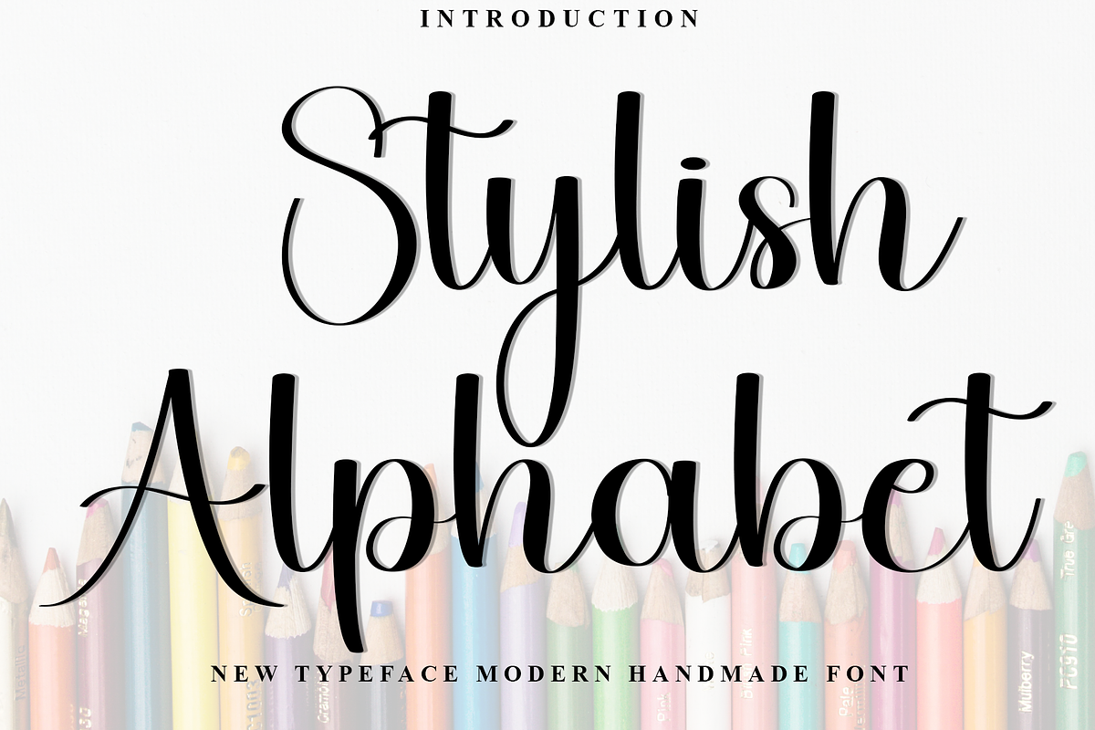 Stylish Alphabet, a Handwritten Font by InermediaSTUDIO (Photo 1 of 8)
