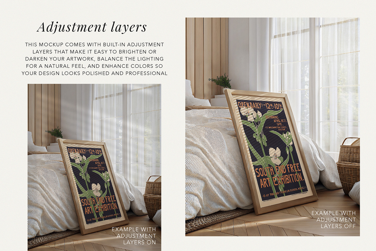 Boho Modern Frame Mockup, a Mockup by Paper Flowers Studio (Photo 2 of 4)