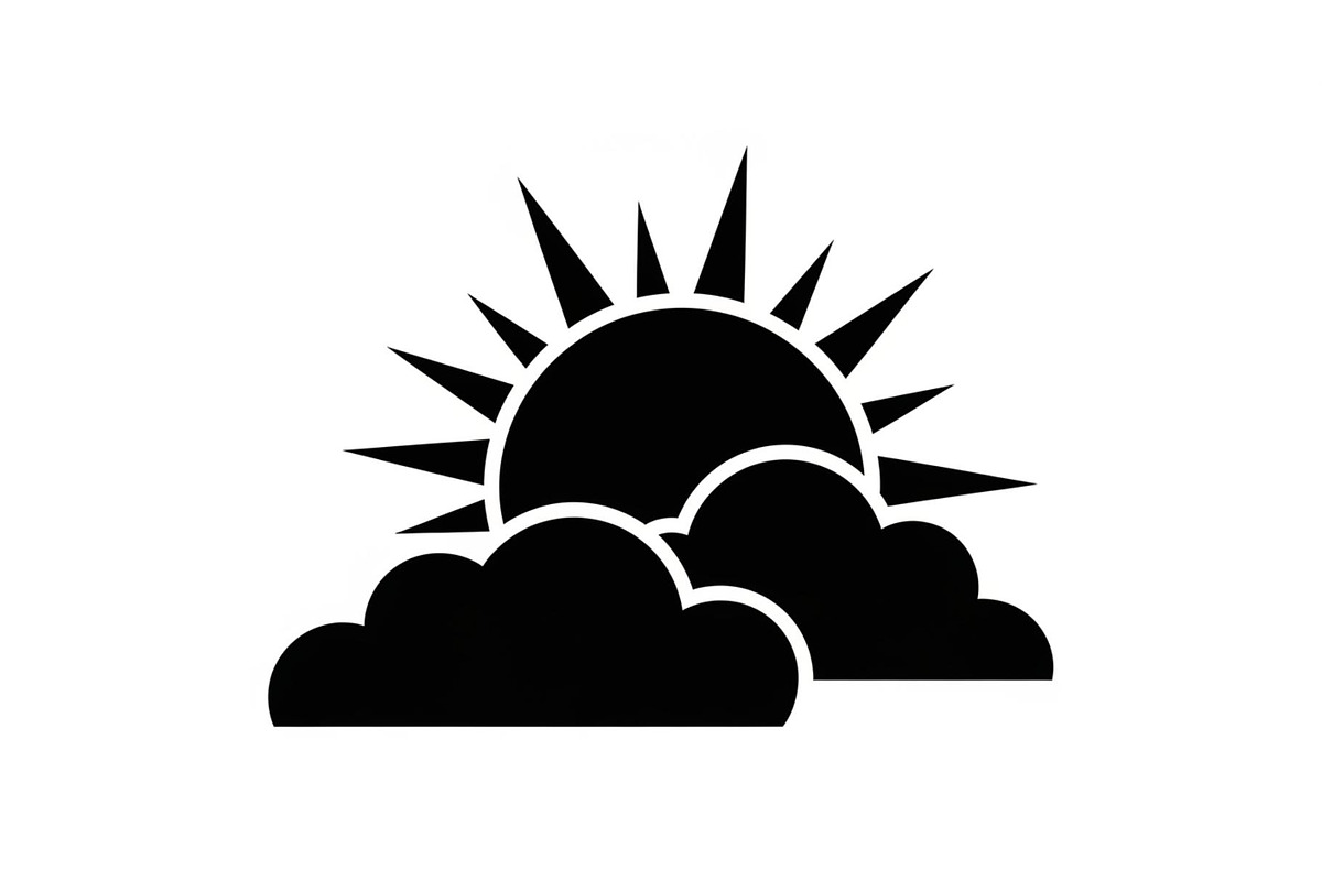 Sun Behind Clouds Silhouette Bundle, an Illustration by Gaye Art (Photo 21 of 31)