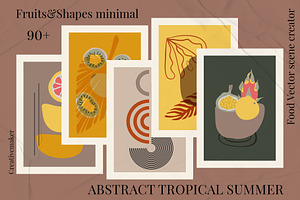 ABSTRACT TROPICAL SUMMER. Flora