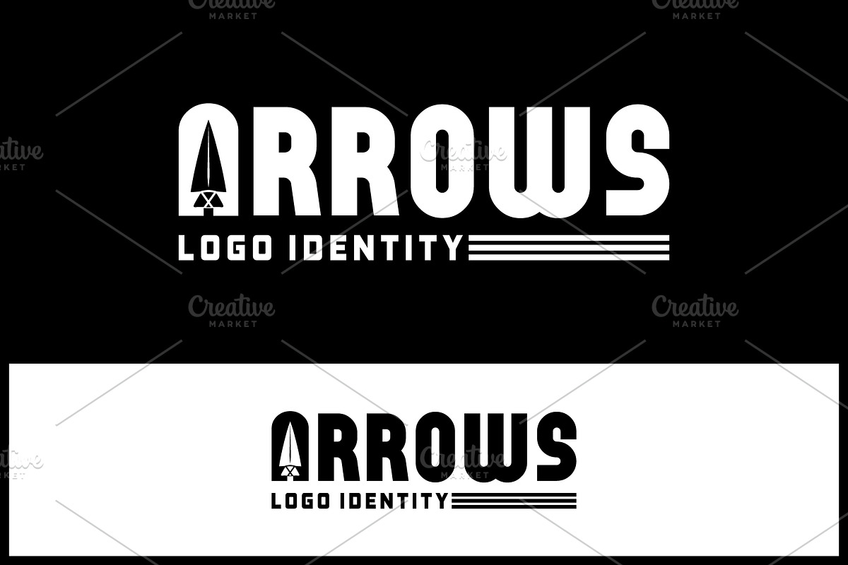 Typography Initials A arrows Logo, a Branding & Logo Template by Atlantis X Nurman Arbai (Photo 1 of 2)