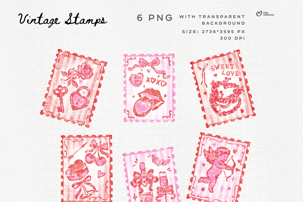 Valentine’s Day Clipart Bundle, a Graphic by ollalya (Photo 3 of 9)