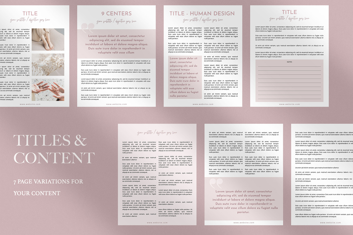 Human Design Workbook for Coaches, a Magazine Template by Backyard Rose (Photo 6 of 23)