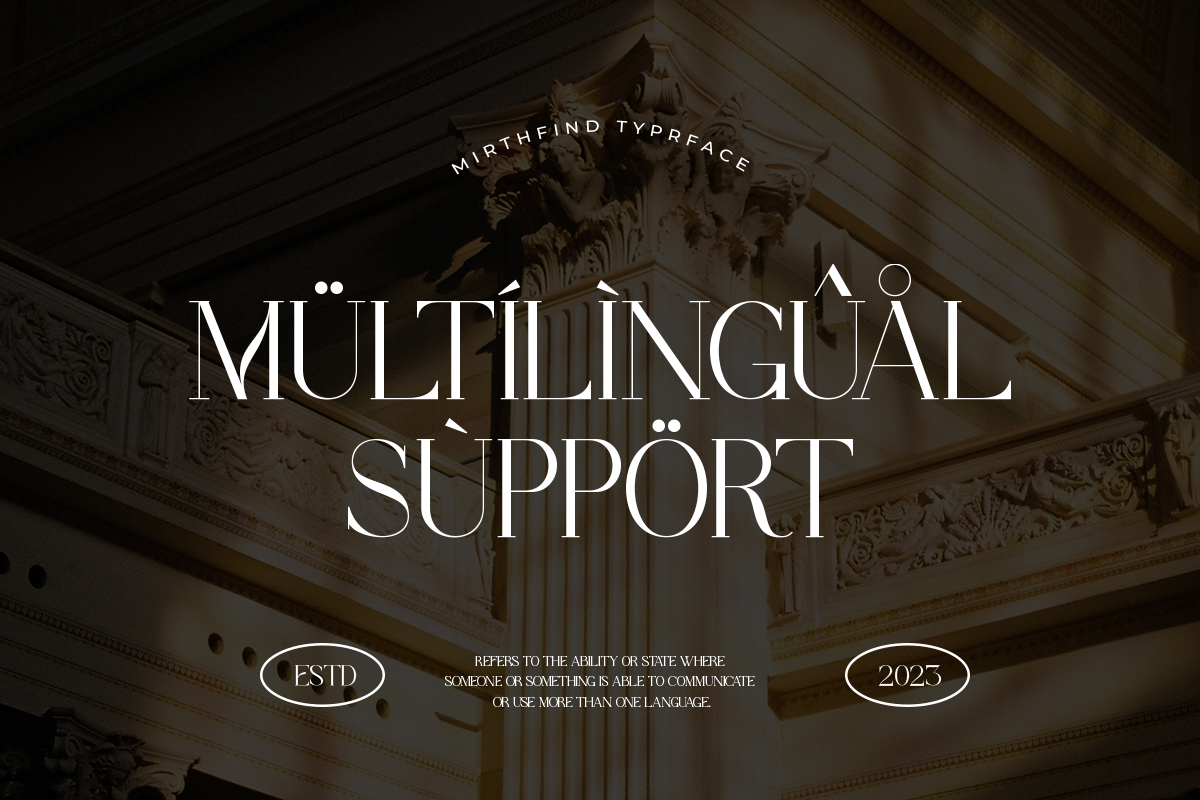 Mirthfind - Modern Branding Typeface, a Serif Font by Sohel Studio (Photo 10 of 10)