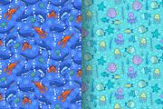 Sea life, a Pattern Graphic by merion_merion (Thumbnail 2 of 4)