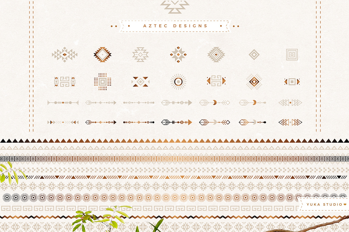 Aztec Designs, a Pattern Graphic by Yuka Baby (Photo 1 of 5)