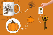 Halloween: Patterns & Clipart, a Seasonal Illustration by Elatedowl (Thumbnail 13 of 14)