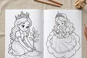 Magical Princess Coloring Book Vol37, a Person Illustration by ikarifq shop (Thumbnail 4 of 7)