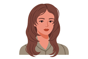 Woman with long layered haircut, a Person Illustration by Yayasya