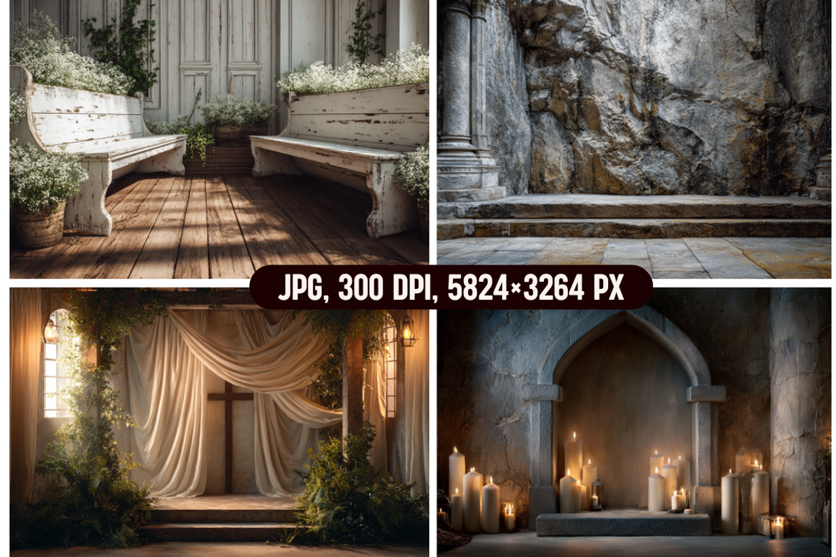 Timeless Wedding Photo backdrops, a Background Graphic by PrintHaven Designs (Photo 4 of 12)