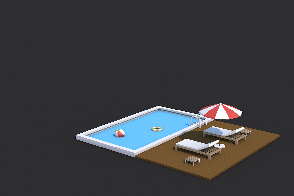 8 House Building and Swimming Pool, an Architecture 3D Model by multimedia4ds (Photo 24 of 25)