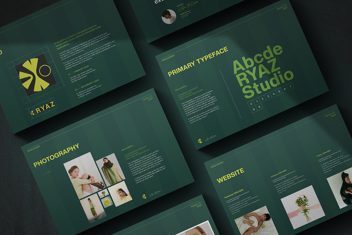RYAZ | Brand Guidelines Canva, a Brochure Template by evgenystudio (Photo 9 of 11)