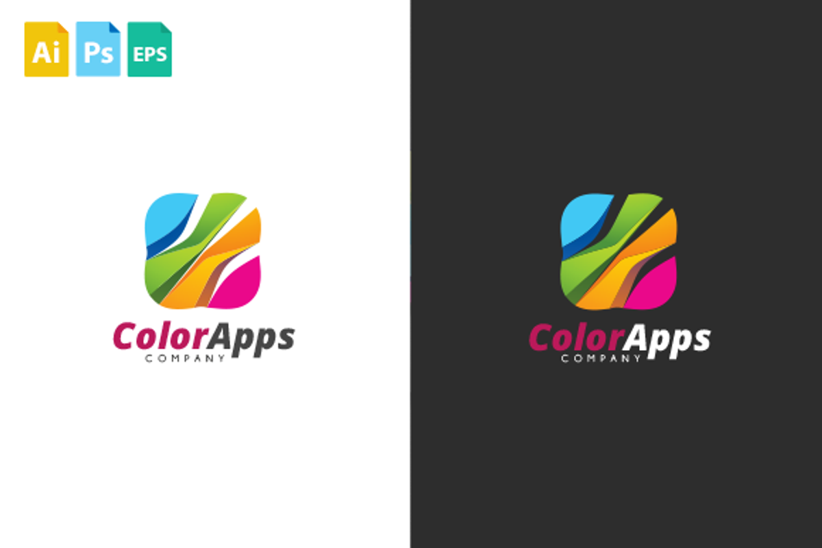 ColorApps Logo, a Branding & Logo Template by Schneider Design Store