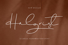 Halgrist - a Handwritten Font