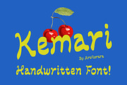 KEMARI - Playful Retro Handmade Font, a Handwritten Font by Artflorara (Thumbnail 1 of 12)