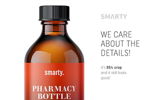 Amber Pharmacy Bottle Mockup 150ml