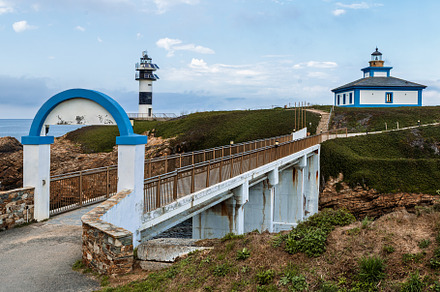Lighthouse entrance with a footbridg, a Holiday Photo by Perpis