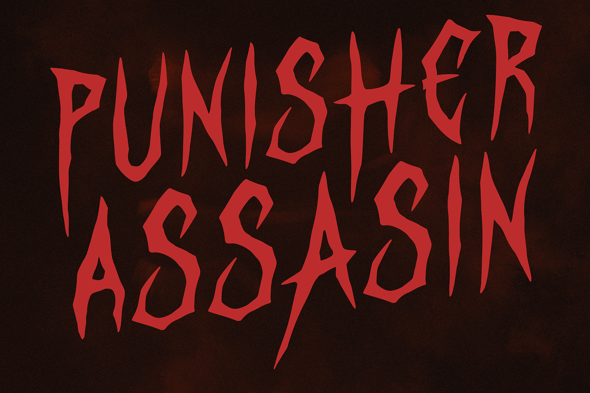 Rezox Futorr Scary Display Font, a Handwritten Font by Maulana Creative (Photo 3 of 7)
