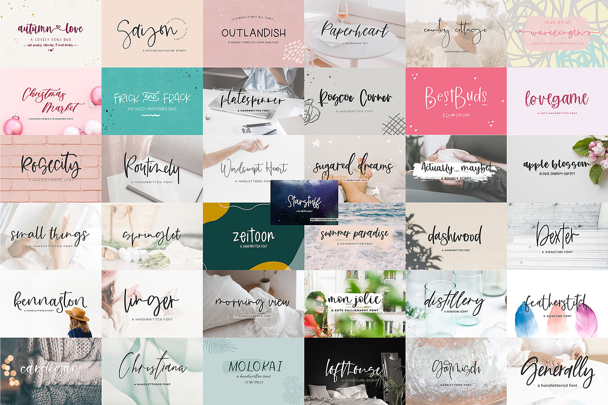 Handlettered Font Bundle, a Handwritten Font by Beck McCormick