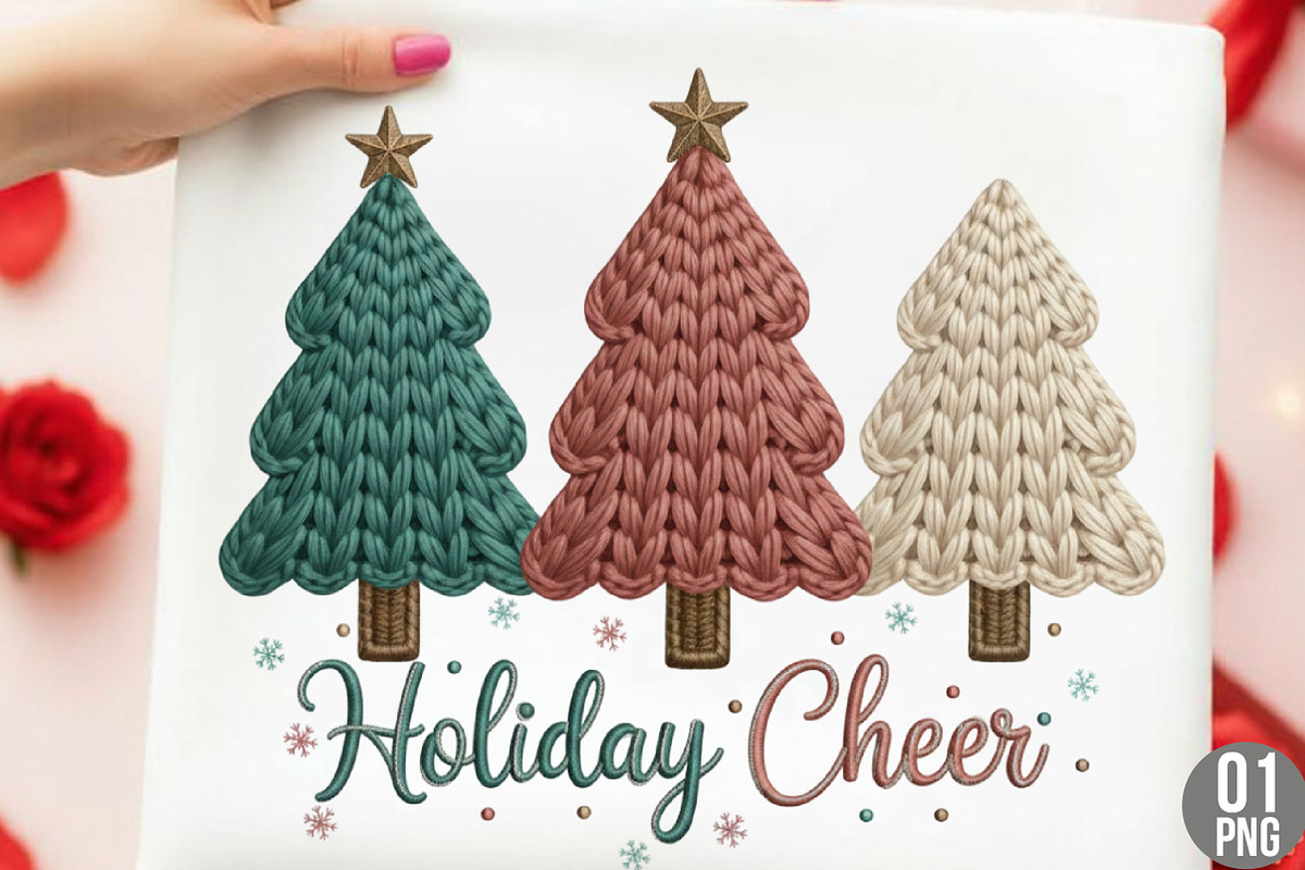Christmas Tree Png, Faux Yarn Christ, an Illustration by Designking (Photo 1 of 6)
