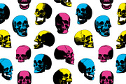 Vector Engraved Skulls Set, an Illustration by Andres M Rodriguez (Thumbnail 4 of 5)