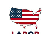 Happy Labor Day Typography Vector, a Background Graphic by RAHMAT (Thumbnail 3 of 4)