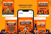Halloween Party Instagram Post, a Social Media Template by Graphr (Thumbnail 1 of 2)