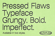 Pressed Flaws Textured Typeface, a Sans Serif Font by softulka (Thumbnail 3 of 5)