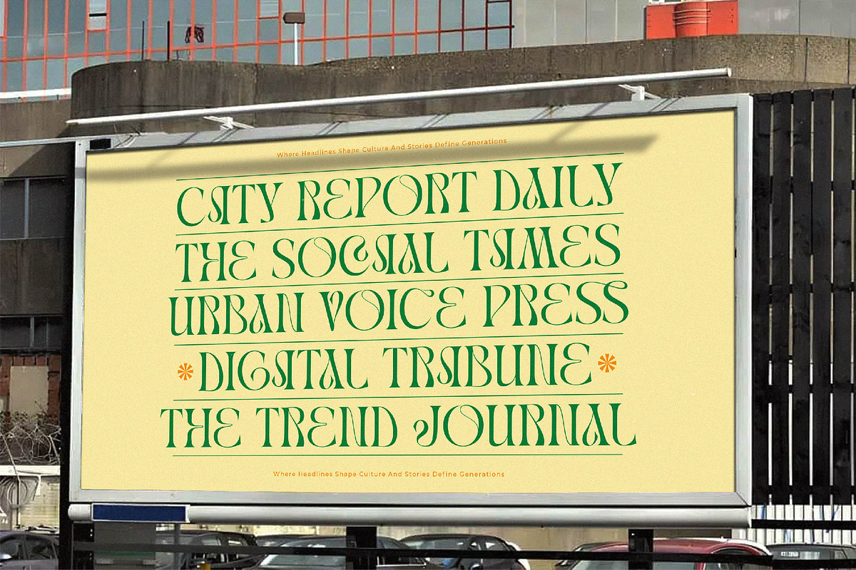 Midnight Modern Display Serif, a Serif Font by timelesstype.co (Photo 2 of 20)