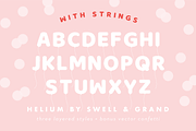 Helium, A Balloon Letter Font, a Font by Leslie Ray (Thumbnail 6 of 7)
