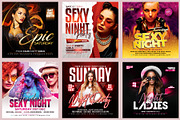 150 Night Club Flyer Bundle, a Flyer Template by AfzaalGraphics (Thumbnail 22 of 27)