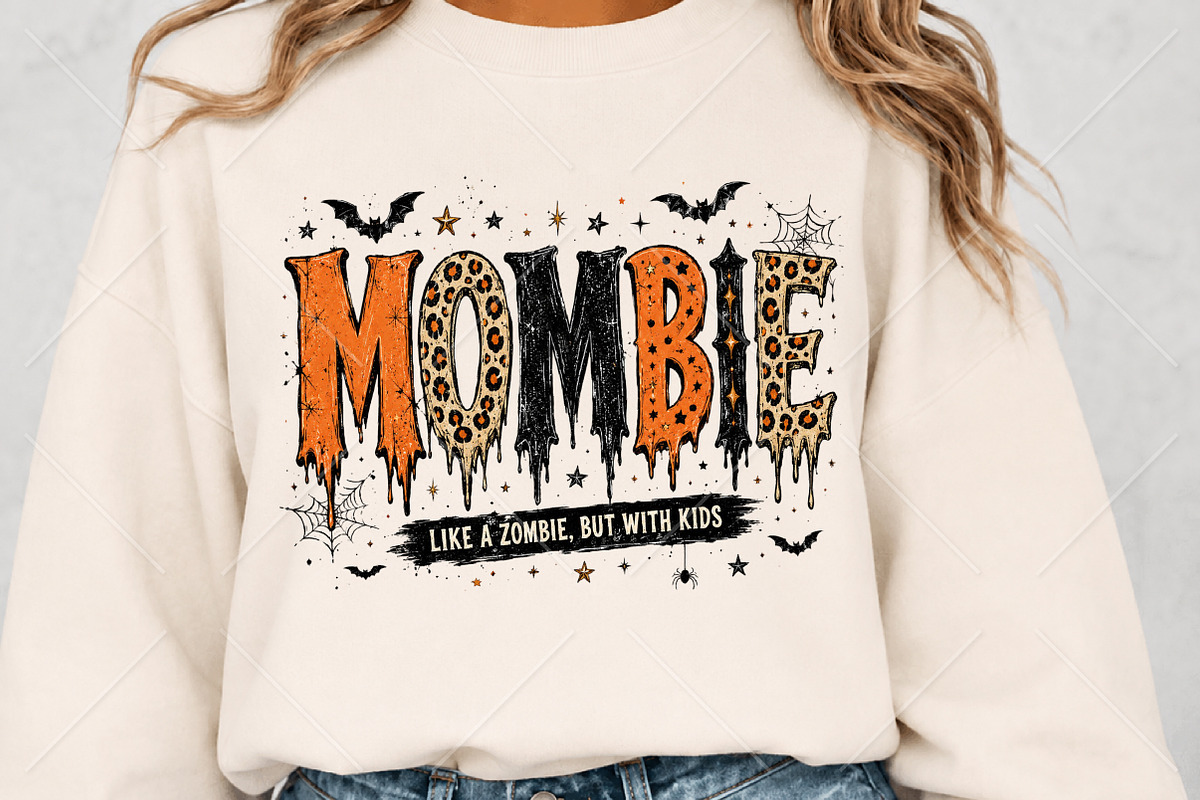 Mombie Funny Halloween Mom Spooky, a Seasonal Illustration by Canvas Craft (Photo 5 of 6)