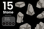 Collection of Stone Illustrations, an Object Illustration by baii09 (Thumbnail 1 of 2)