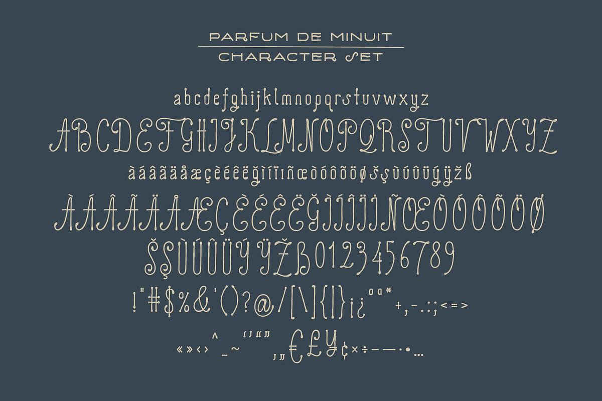 ParfumDeMinuit Modern Vintage Script, a Sans Serif Font by Struvictory.art (Photo 5 of 9)