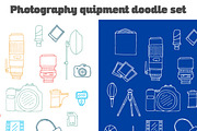 Photography Equipment Doodle Set, a Technology Illustration by Albert Does Stuff (Thumbnail 1 of 3)