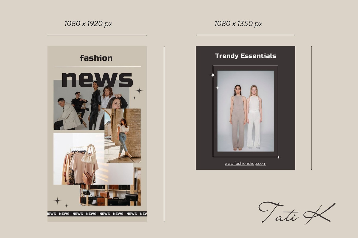 Fashion - Social media pack | Canva, a Social Media Template by Tati_Kli (Photo 9 of 9)